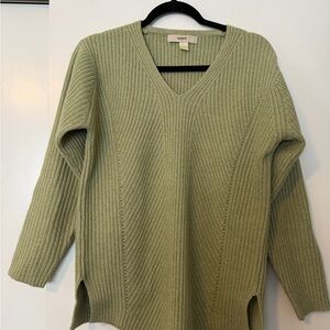 LOFT Sage V-Neck Sweater